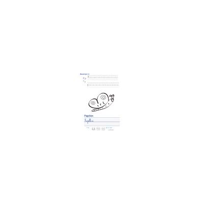 Imprimer la page d'écriture sur le papillon 