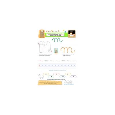 Apprendre à écrire le "M" de moulin en minuscule