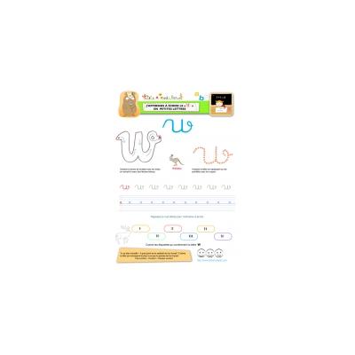 Apprendre à écrire le "W" de Walliby en minuscule