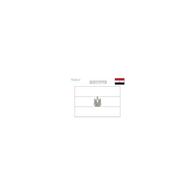Coloriage drapeau Egypte