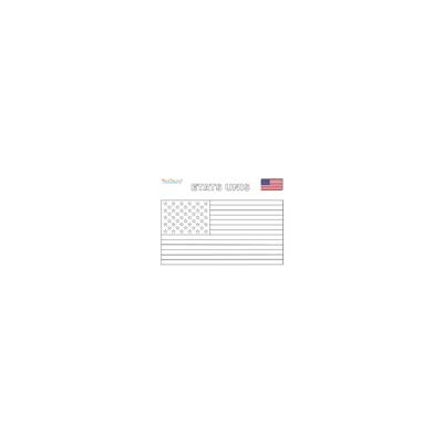 Coloriage drapeau des Etats-Unis