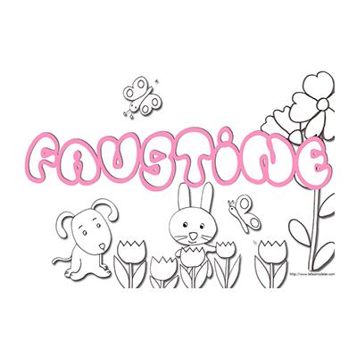 Coloriage Faustine