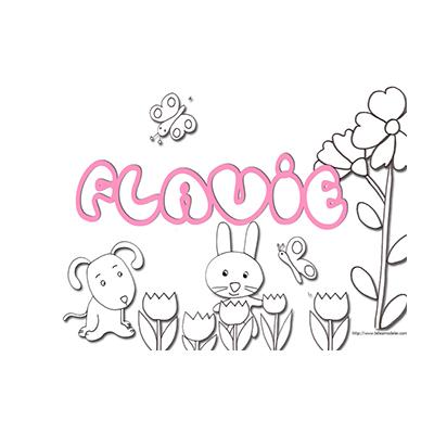 Coloriage Flavie