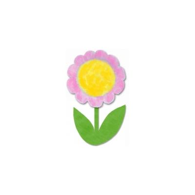 Fleur assiette en carton
