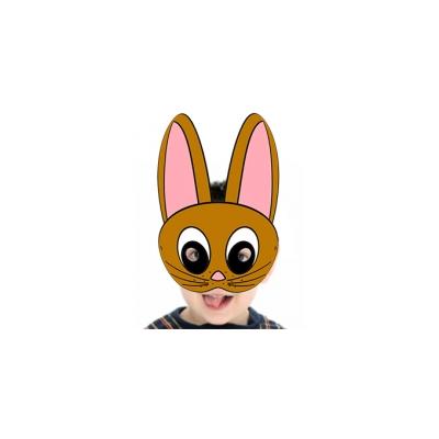 Masque de lapin fauve à imprimer