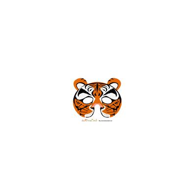 modèle du masque de tigre