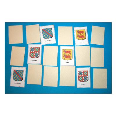 Fabriquer un jeu de mémoire sur les blasons des régions