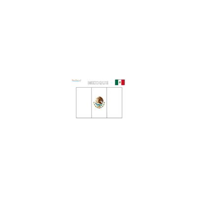Coloriage du drapeau du Mexique