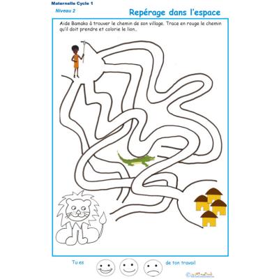 Exercice 3 : repérage dans l'espace labyrinthe 3