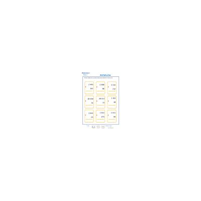 Multiplications à imprimer