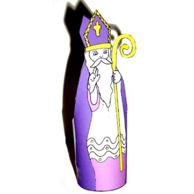 Pour réaliser ce saint nicolas il suffit de le découper