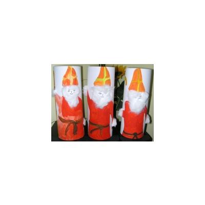 Fabriquer un saint Nicolas barbe blanche