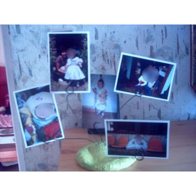 porte photos avec empreinte de la main d'enfant