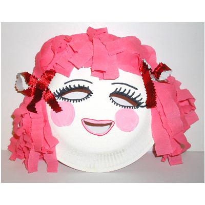 Masque poupée clown