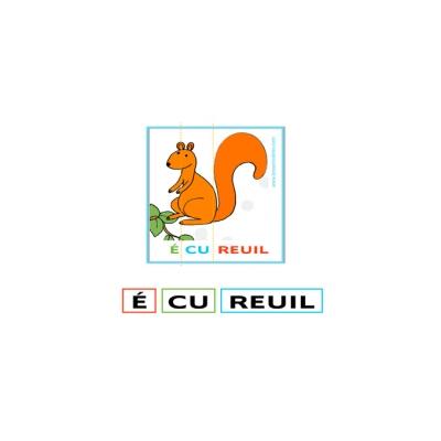 Retrouver les syllabes du nom des animaux