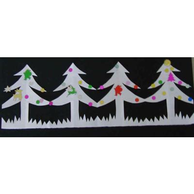 Guirlandes de Noel en forme de sapins