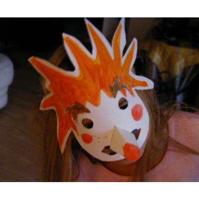 Un masque de sorcière en papier | Tuto Halloween | Tête à modeler