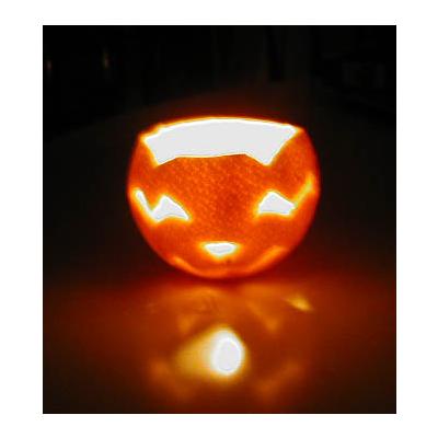 ?Un photophore citrouille avec une orange | Tuto Halloween | Tête à modeler