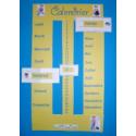 Fabriquer un Calendrier perp&eacute;tuel rectangulaire
