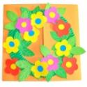 Fabriquer une carte couronne de fleurs