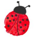 Peindre des coccinellesaux doigts