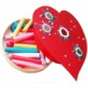 Apprendre à faire des coeurs peints pour le petit bricolage
