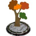 Décoration arbre pour gâteau