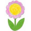 Fleur assiette en carton