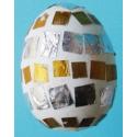 Décorer un oeufs or et argent pour Pâques