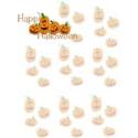 papier lettres Hallowween citrouille