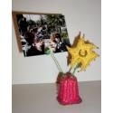 Porte photo réalisé avec un pot de yaourt et une étoile