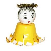 Ange en recyclage Un bricolage en recyclage pour fabriquer un petit ange de Noël