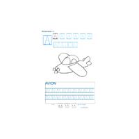 Exercice d'écriture et de graphisme : A et AVION