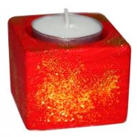 Bougeoir peint décoré de paillettes