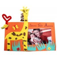 Cadre photo girafe en mousse