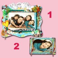 Deux cadres photo scrapbooking