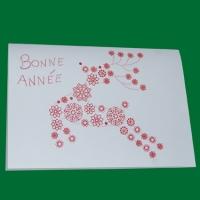 carte de voeux et posters à motifs de flocons 