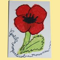 Carte coquelicot