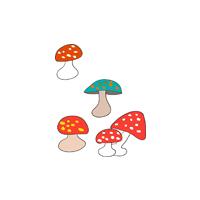graphisme champignons automne
