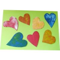 faire des coeurs peints avec bébé pour les activités d'éveil