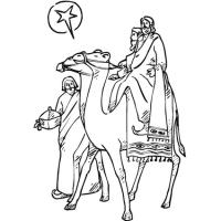 Colorier les rois mages et la galette