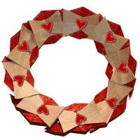 Couronne de Noël en origami