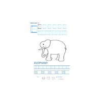 Exercice d'écriture et de graphisme : E et ELEPHANT