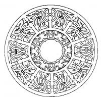 Mandala indien a colorier