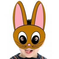 Masque de lapin fauve à imprimer