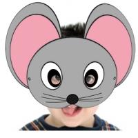 Un masque de lapin blanc aux oreilles roses à imprimer pour le déguisement des enfants. Le masque de lapin blanc est prêt à être imprimé pour une réalisation rapide du masque.