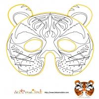 Coloriage des masques du carnaval