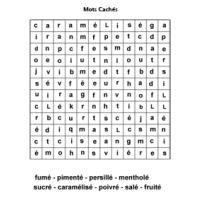 jeu de mots cachés