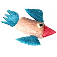 Oiseau de Paradis en PlayMais à plat