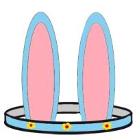Oreilles de lapin à colorier